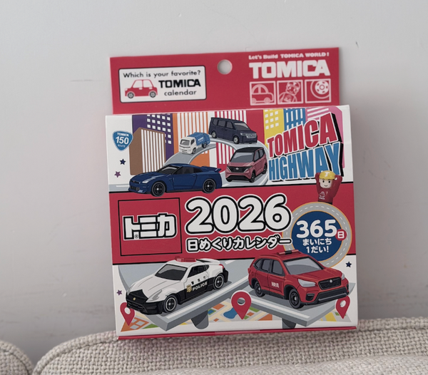 JP102 TOMICA - 2026年全新日歷 每日撕出一架新車 送禮必備