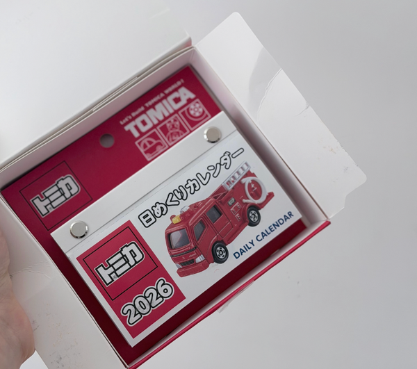 JP102 TOMICA - 2026年全新日歷 每日撕出一架新車 送禮必備