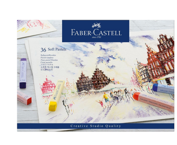 faber001 輝柏嘉 優質乾粉彩36色套裝(平行進口)