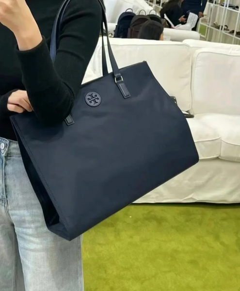 Tory330 香港現貨 Tory Burch Ella Black Nylon Tote