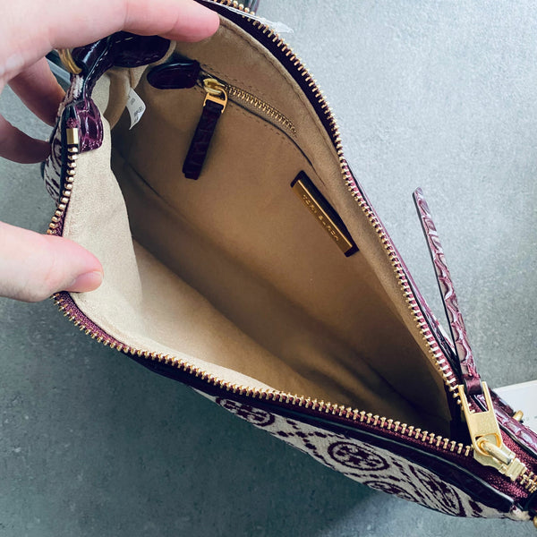 香港現貨 Tory Burch T Monogram Chenille Studio Bag
