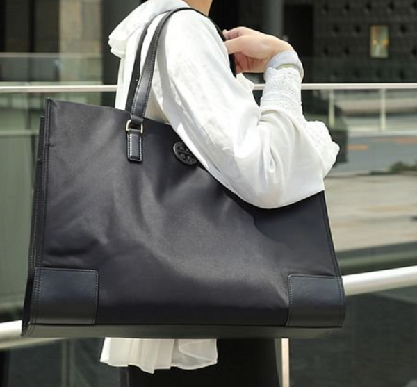 Tory330 香港現貨 Tory Burch Ella Black Nylon Tote