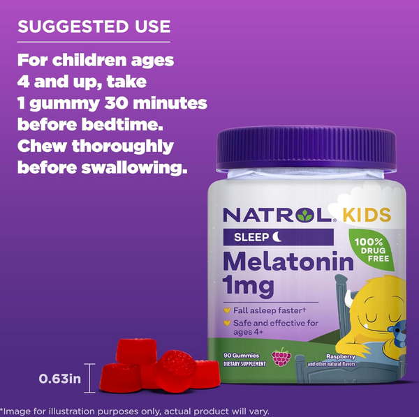 natrol002 Natrol Kids Melatonin 1mg