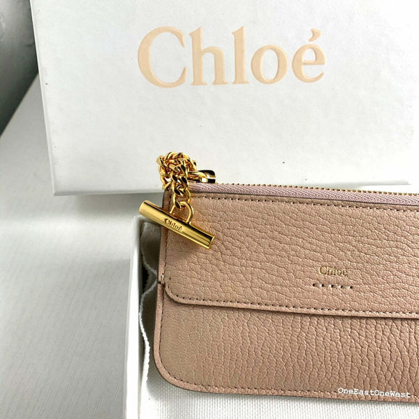 香港現貨 Chloe Drew textured-leather cardholder