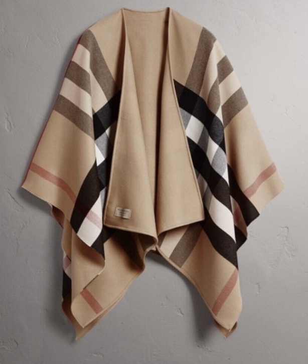 香港現貨 Burberry Camel Check Revisable 斗篷