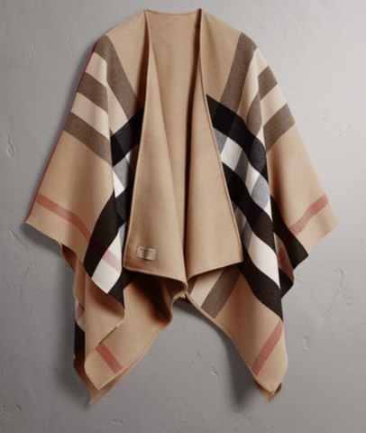 香港現貨 Burberry Camel Check Revisable 斗篷