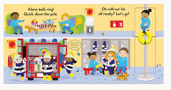 book024 Busy Fire Station - Board Book