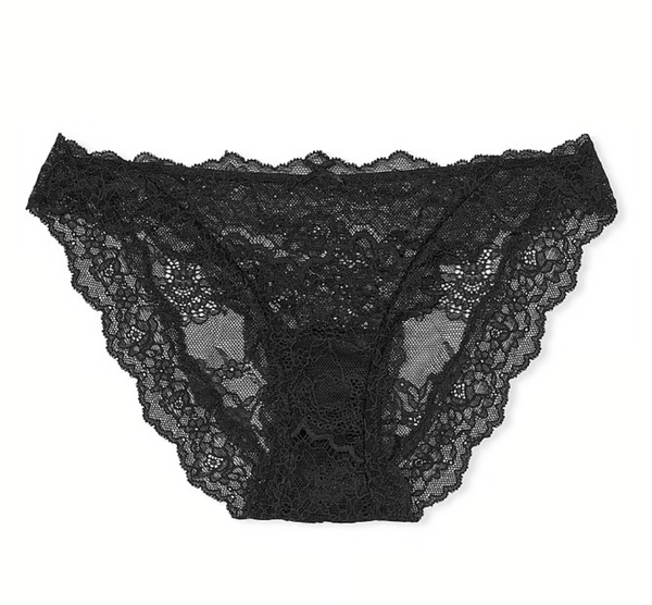 VS001 香港現貨 Victoria's Secret Black Lace Panty  SIZE M