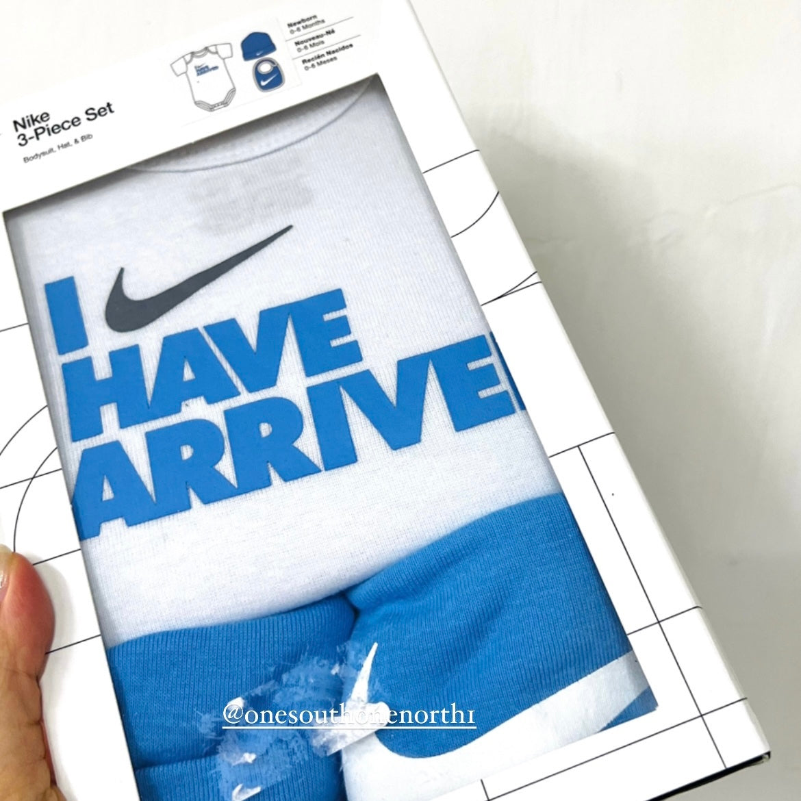 香港現貨 I have arrived Nike Gift Set 0-6M (3 items)
