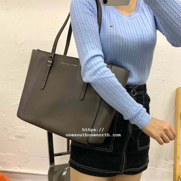香港現貨 Marc Jacobs Commuter Leather Tote Bag Ash Color