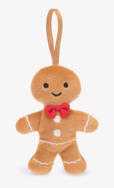 jelly046 Festive Folly Gingerbread Fred Christmas hanging decoration 10cm