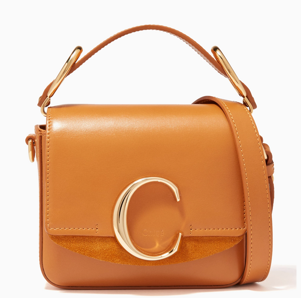 香港現貨 Chloe Mini C bag, autumnal brown