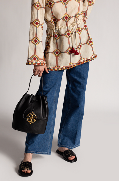 Tory334 香港現貨 荔枝紋 Tory Burch Bucket Bag