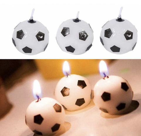 football001 足球蠟燭 x 3