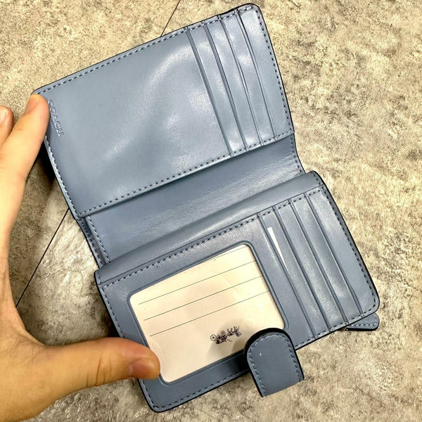 香港現貨 Coach Crossgrain Leather Medium Corner Zip Wallet