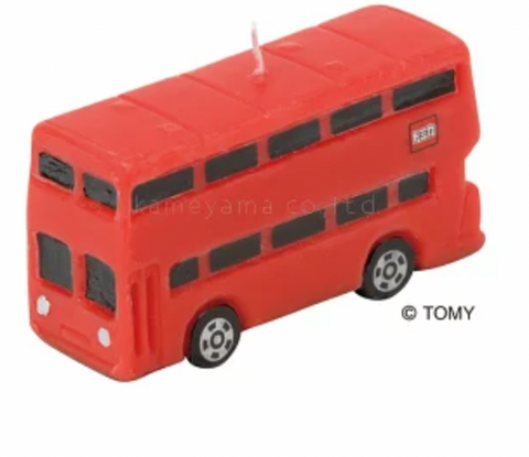 tomy002 香港現貨 Tomica Tomy 生日蠟燭 紅色巴士