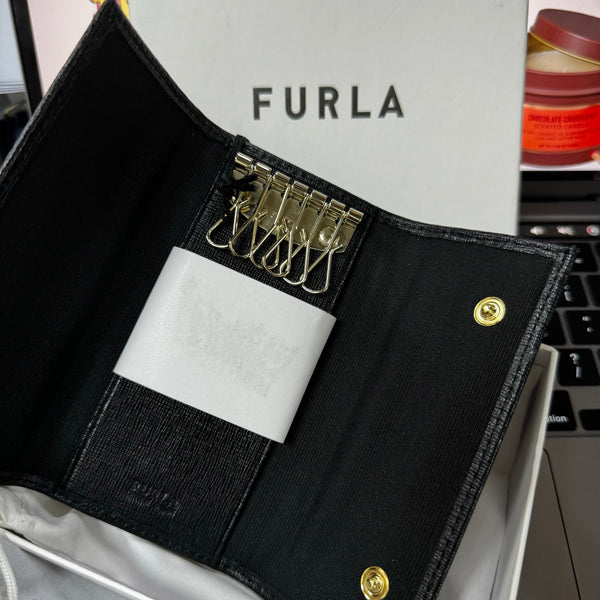Furla209 香港現貨 禮盒 黑色 鑰匙包