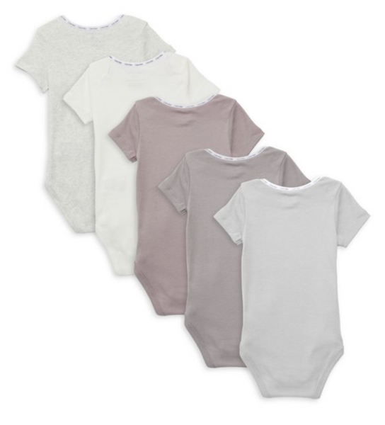 ck1906 香港現貨 Calvin Klein 5 pack bodysuit 0-3m