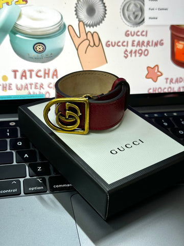 香港現貨 Gucci 皮革手帶