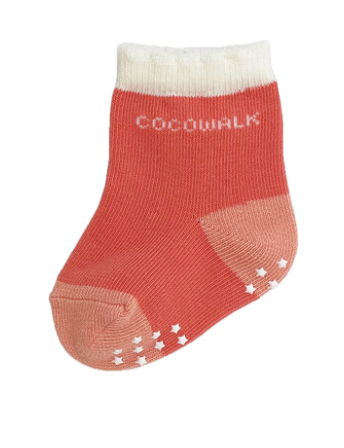coco003 香港現貨 Coco Walk 日本嬰兒禮品套裝 1 個嬰兒圍兜 口水肩，2 條紗巾 1對襪 日本製造
