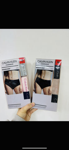 CK 女裝內褲 M size 1盒3條 2款色隨機出貨