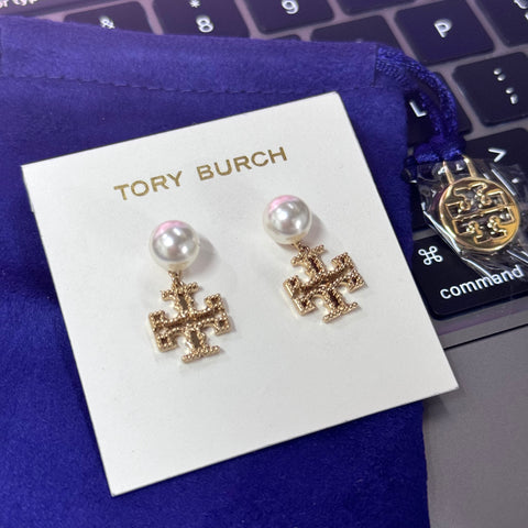 tory338 香港現貨 tory burch pearl earring
