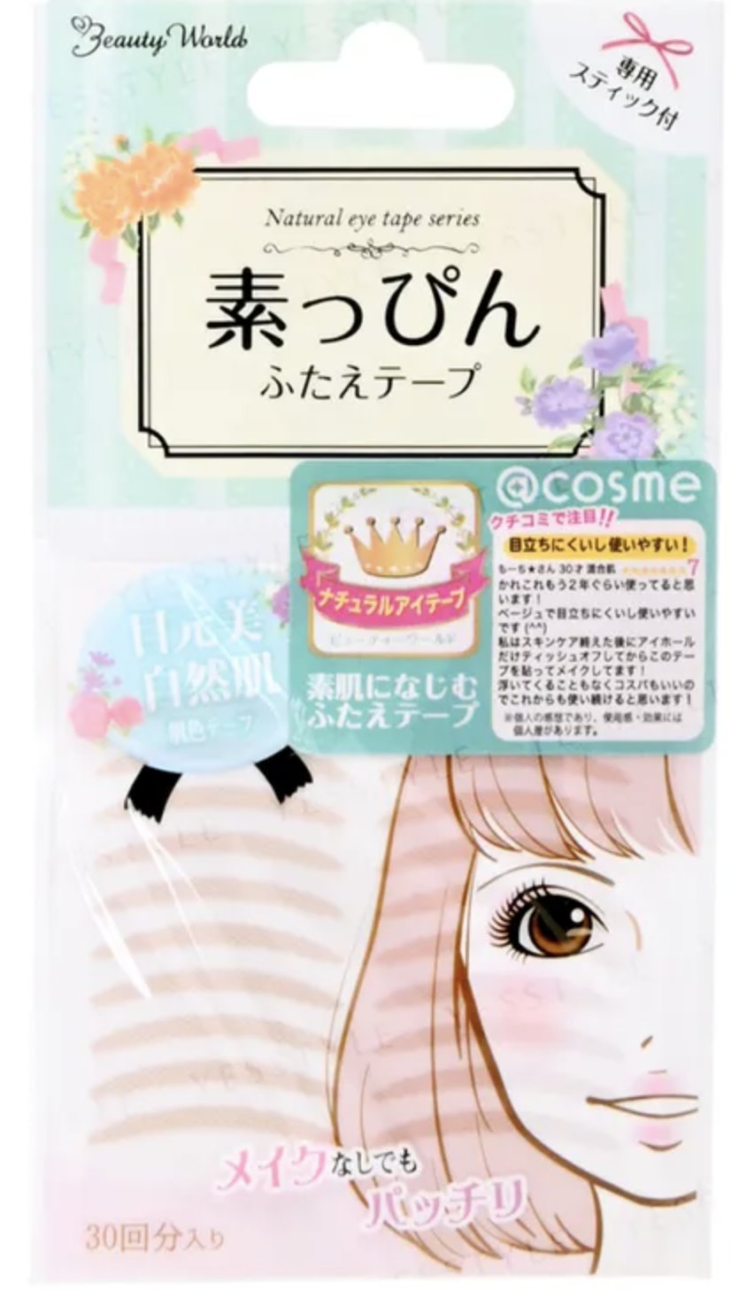 tape001日本製素肌雙眼皮膠貼  自然色 30對 【平行進口】