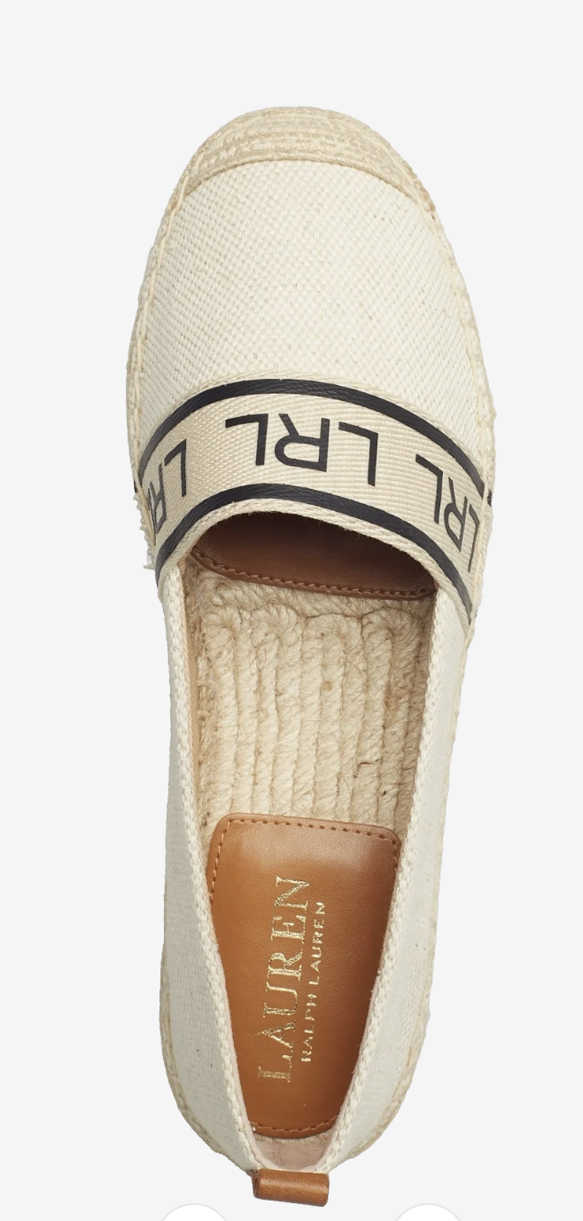 香港現貨 Ralph Lauren 兩色帆布 Caylee 平底鞋 【平行進口】