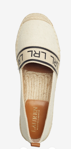 香港現貨 Ralph Lauren 兩色帆布 Caylee 平底鞋 【平行進口】