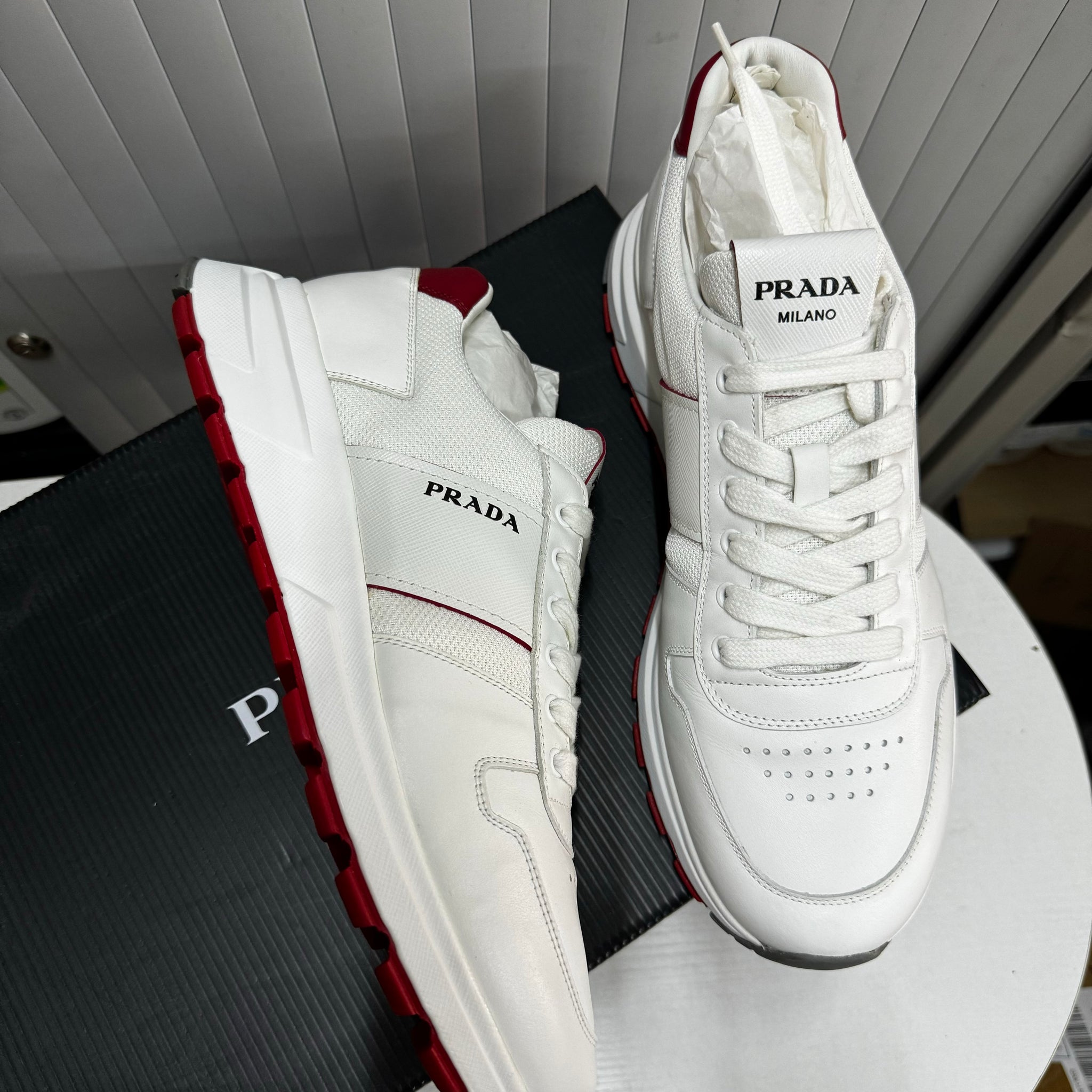香港現貨 Prada 男裝波鞋 size 8.5