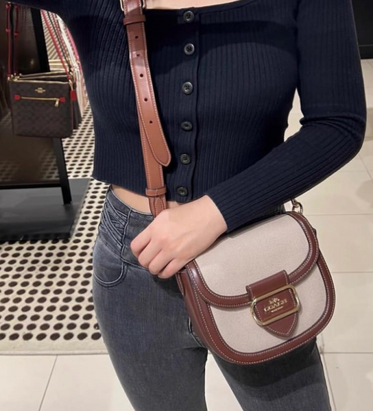 coach137 香港現貨 Coach 馬鞍包