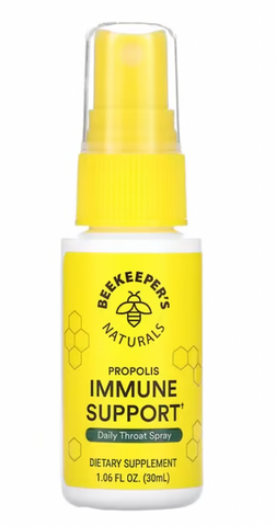 beekeeper002 Beekeeper's Naturals, Propolis Immune Support, Daily Throat Spray, 1.06 fl oz (30 ml)