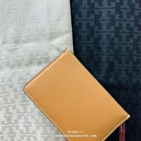Tory901 香港現貨 Tory Burch Color-Block Top Zip Card Case