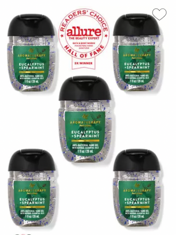 bbw129 香港現貨 Eucalyptus Spearmint PocketBac  x 5