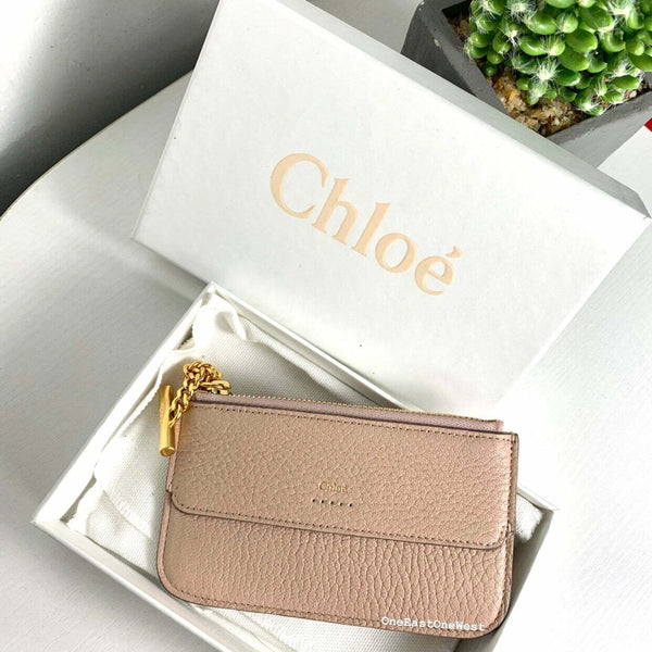 香港現貨 Chloe Drew textured-leather cardholder