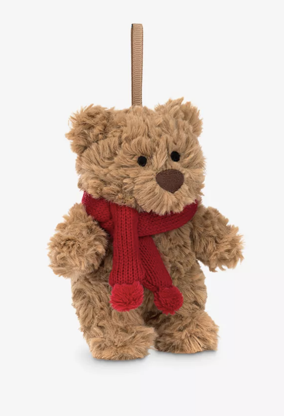 jelly031 Bartholomew Bear Christmas hanging decoration 12cm