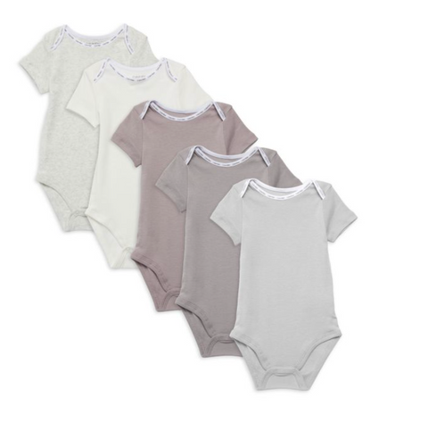 ck1906 香港現貨 Calvin Klein 5 pack bodysuit 0-3m