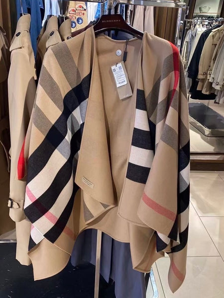 香港現貨 Burberry Camel Check Revisable 斗篷