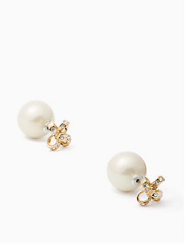 香港現貨 Kate Spade Its A Tie Bow Reversible Earring