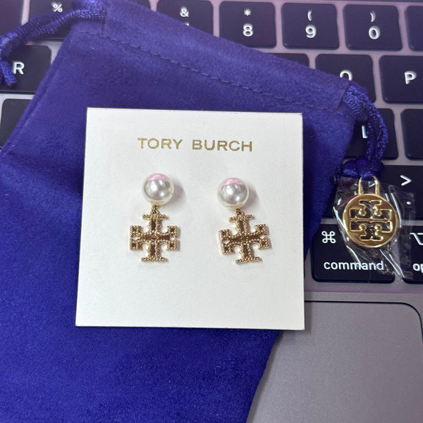 tory338 香港現貨 tory burch pearl earring