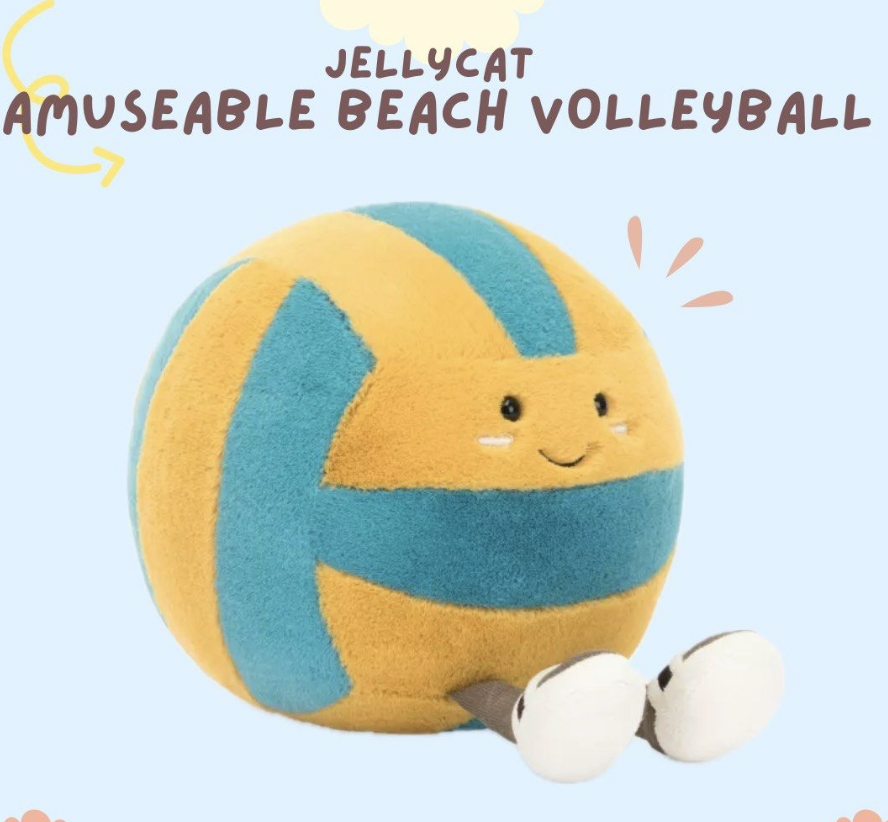 Jelly011 香港現貨 JELLYCAT Beach Volley Ball soft toy 26cm