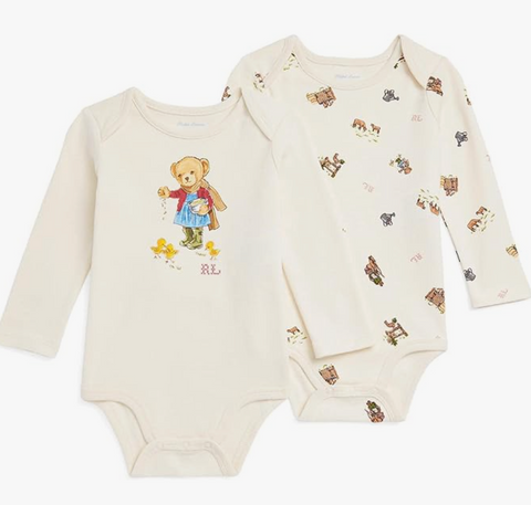 香港現貨 Polo Ralph Lauren Baby 長袖2件裝