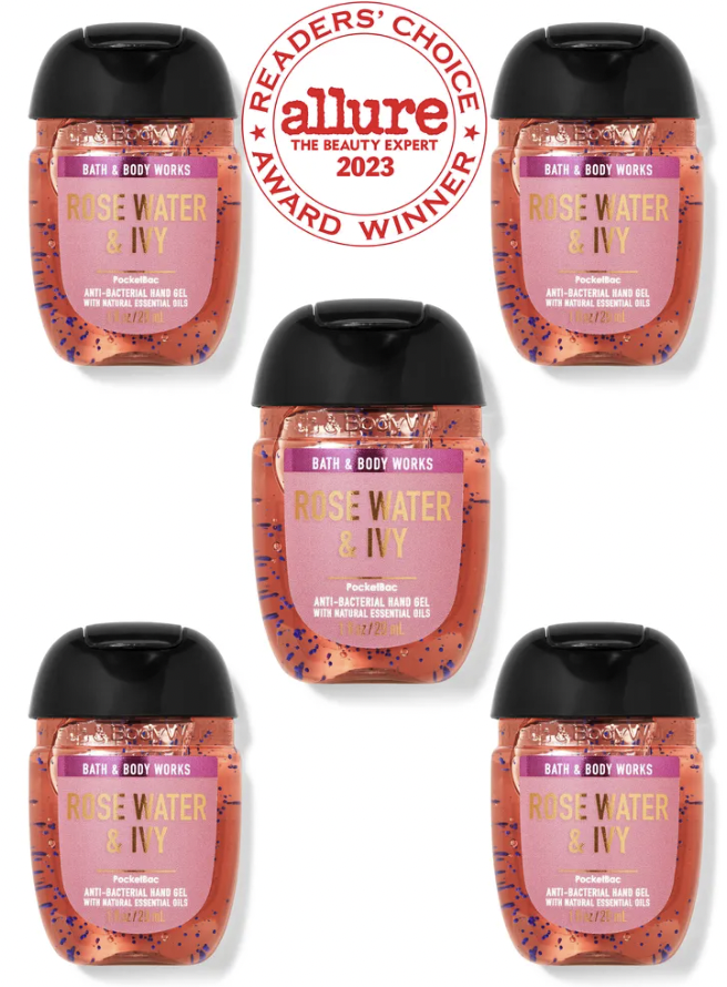bbw131 香港現貨 Rose Water & Ivy PocketBac Hand Sanitizers, 5-Pack