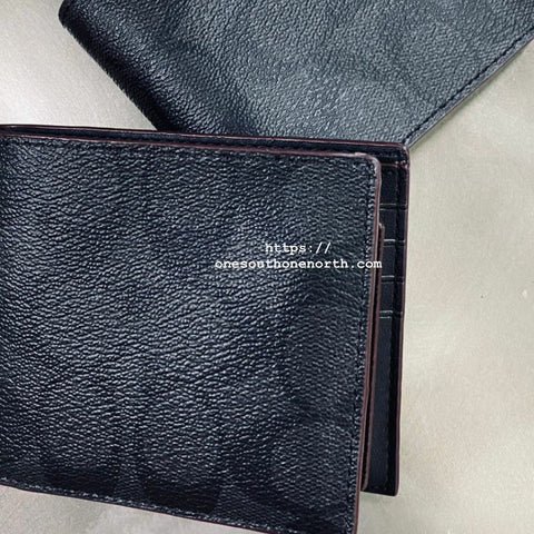 Coach108 香港現貨 Coach Compact Id Wallet In Signature Canvas
