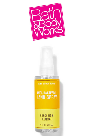 bbw141 bath and body works anti bacterial hand spray Sunshine and lemons