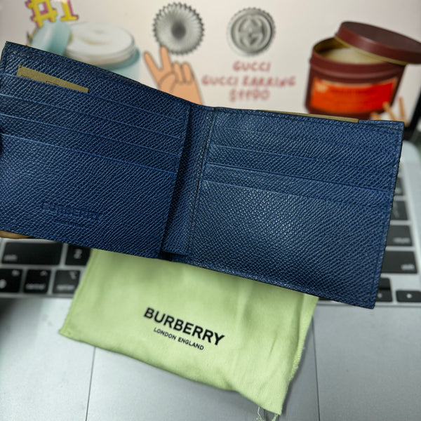 香港現貨 Burberry Navy Wallet (with dust bag)