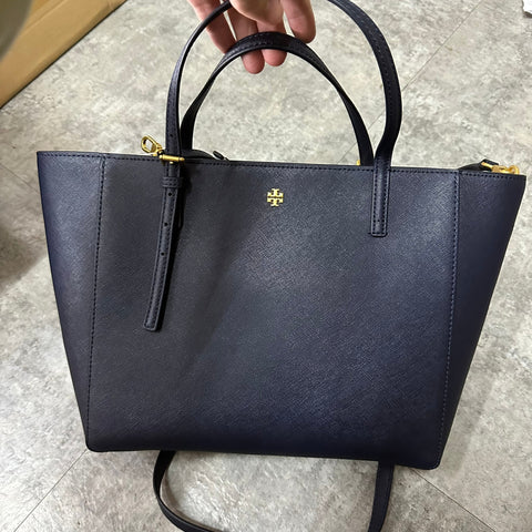 香港現貨 Tory Burch Emerson Saffiano Leather Zip Tote Shoulder Bag