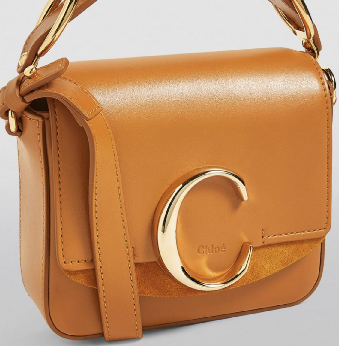 香港現貨 Chloe Mini C bag, autumnal brown
