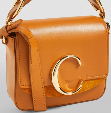 香港現貨 Chloe Mini C bag, autumnal brown