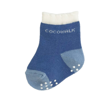 coco003 香港現貨 Coco Walk 日本嬰兒禮品套裝 1 個嬰兒圍兜 口水肩，2 條紗巾 1對襪 日本製造